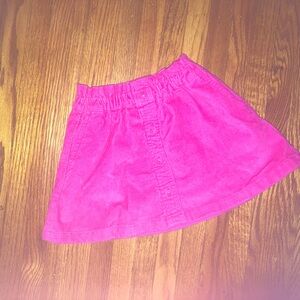 NWOT Pink Corduroy Kids Skirt